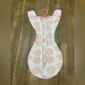 Swaddle Designs Pink and White Kids Pajamas